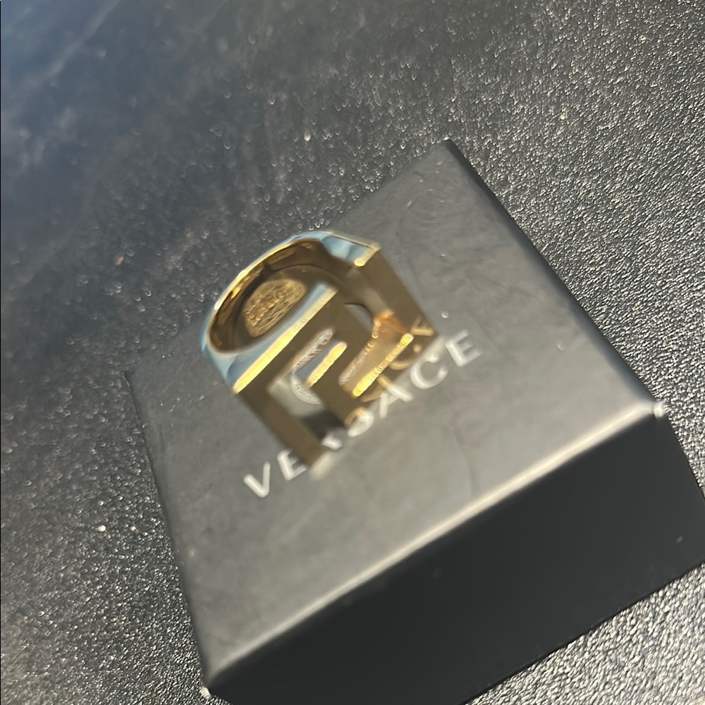 Versace Gold Statement Ring